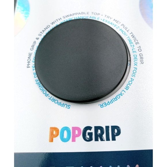 Popsockets Premium Aluminum Black Phone Grip Metal Holder PopGrip Swap 800857 - Picture 2 of 4